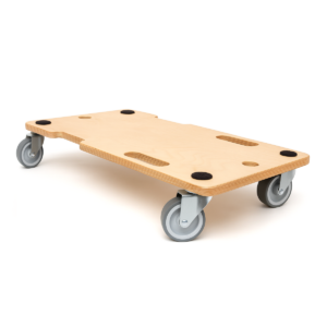 ROLLBRETT - Kippsicheres Rollbrett aus Holz